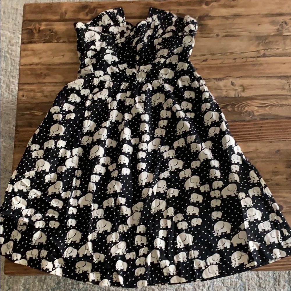 Anthropologie Elephant Cocktail Dress